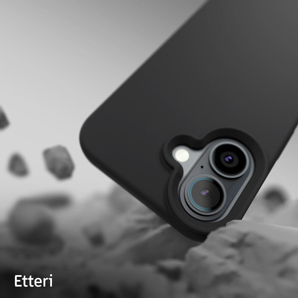 Etteri silikona vāciņš iPhone 16 Plus 6,7", melns