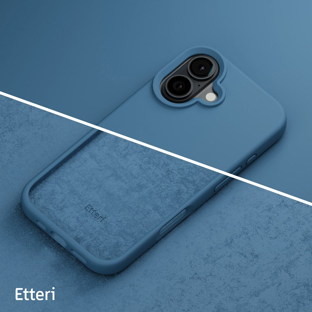 Etteri silikona vāciņš iPhone 16 Plus 6,7", tumši zils