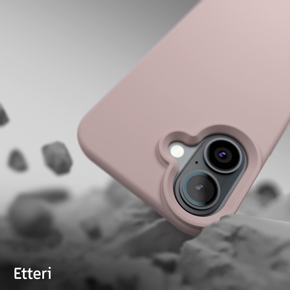 Etteri silikona vāciņš iPhone 16 Plus 6,7", gaiši rozā