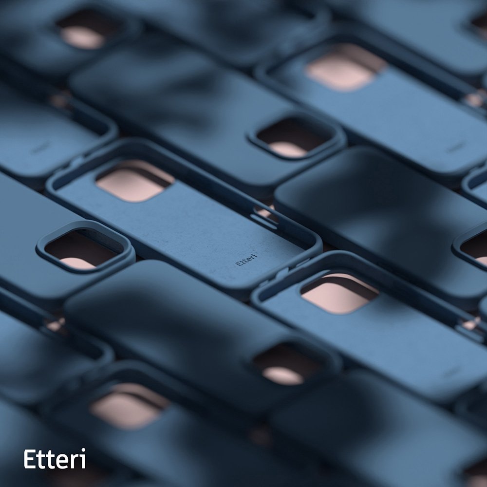 Etteri silikona vāciņš iPhone 16 Pro Max 6,9", tumši zils