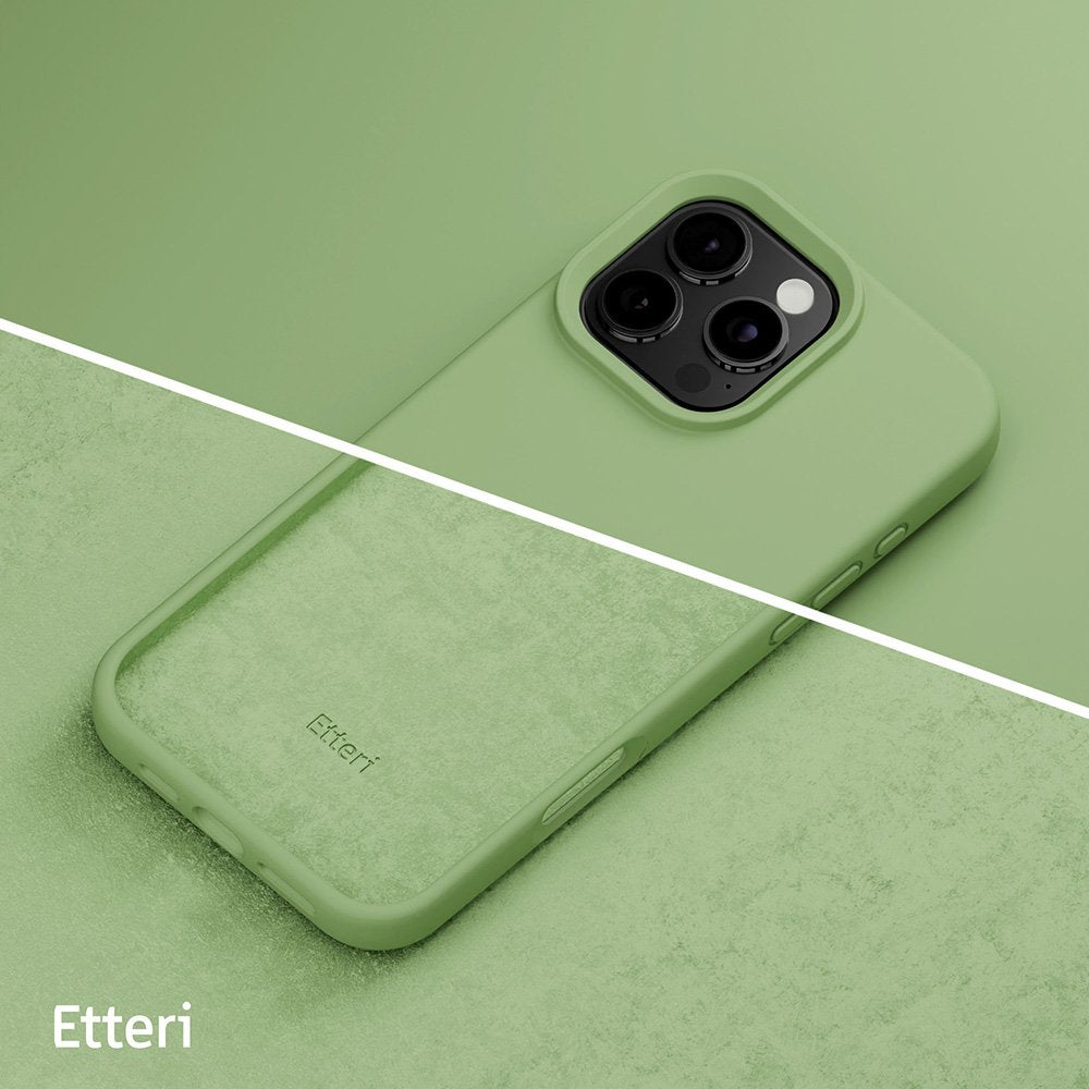 Etteri silikona vāciņš iPhone 16 Pro Max 6,9", gaiši zaļš