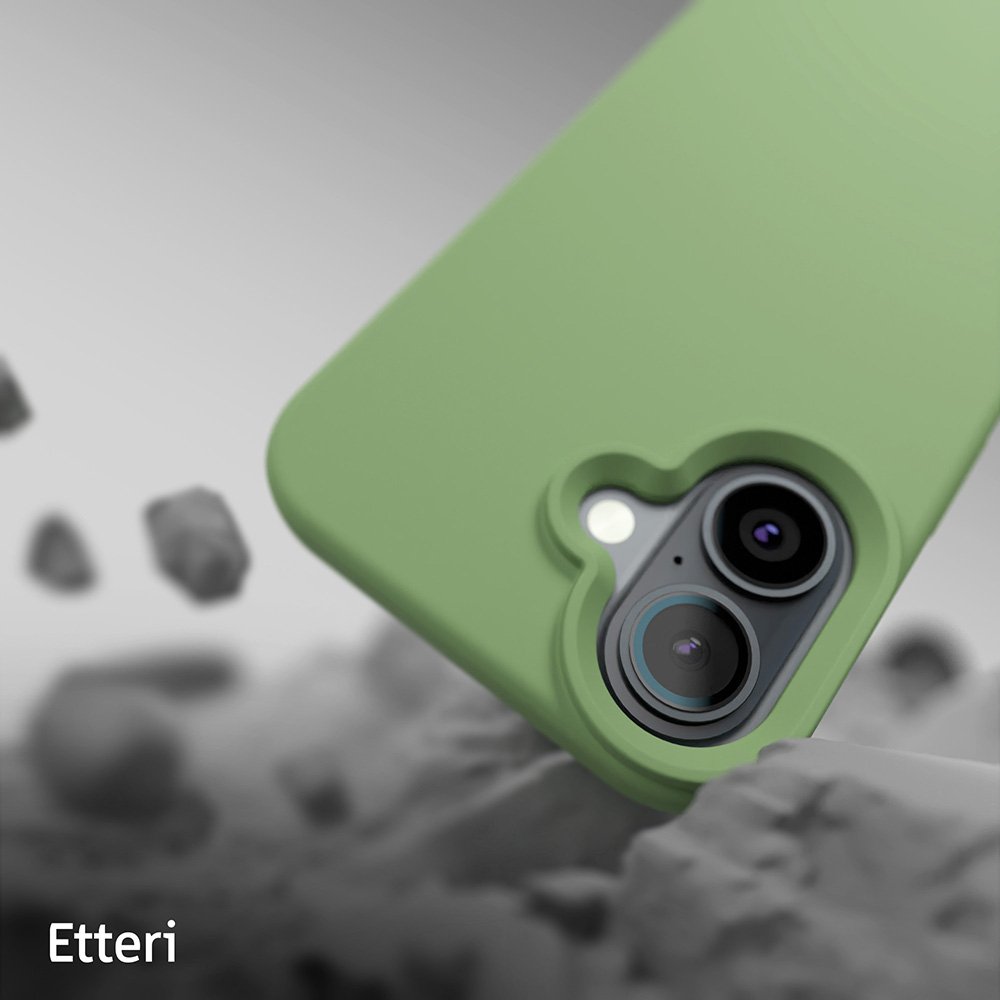 Etteri silikona vāciņš iPhone 16 6,1", gaiši zaļš