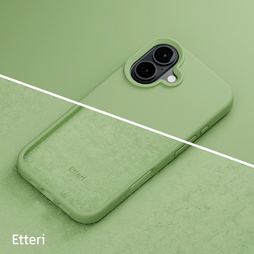 Etteri silikona vāciņš iPhone 16 6,1", gaiši zaļš