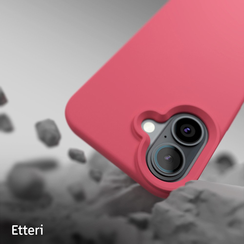 Etteri silikona vāciņš iPhone 16 6,1" Raspberry