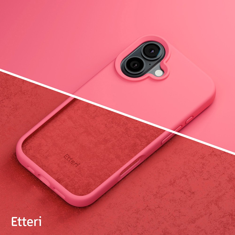 Etteri silikona vāciņš iPhone 16 6,1" Raspberry