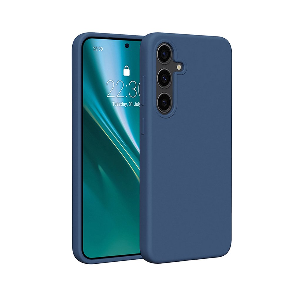 Etteri silikona apvalks viedtālrunim Samsung Galaxy A17 5G / A18 5G, tumši zils