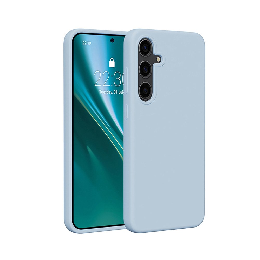 Etteri silikona vāciņš Samsung Galaxy S25 Plus, gaiši zils