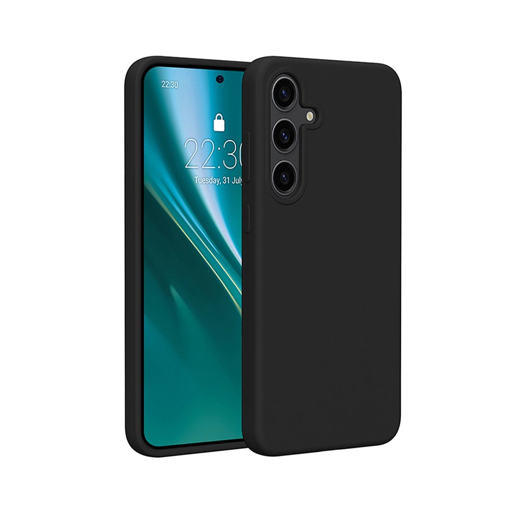 Etteri silikona vāciņš Samsung Galaxy S25, melns
