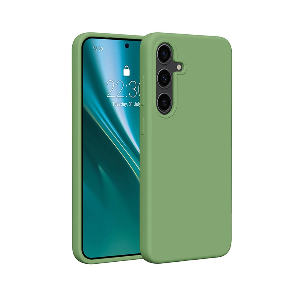 Etteri silikona vāciņš Samsung Galaxy S25 Plus, gaiši zaļš