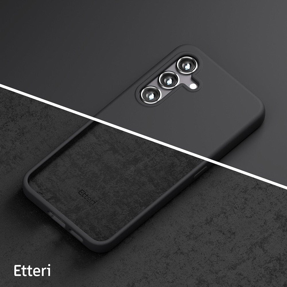 Etteri silikona apvalks Samsung Galaxy A17 5G / A18 5G, melns