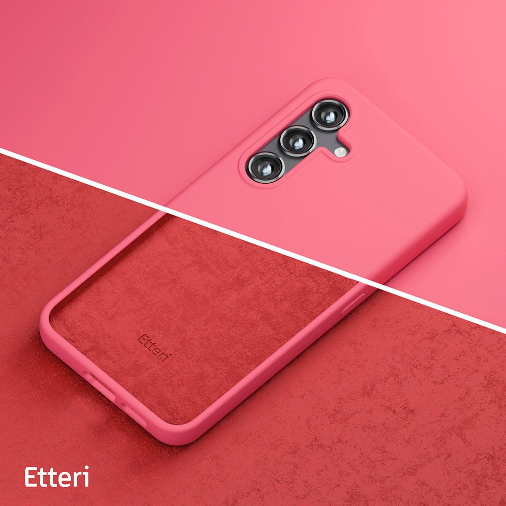 Etteri silikona vāciņš Samsung Galaxy S24 Plus Raspberry