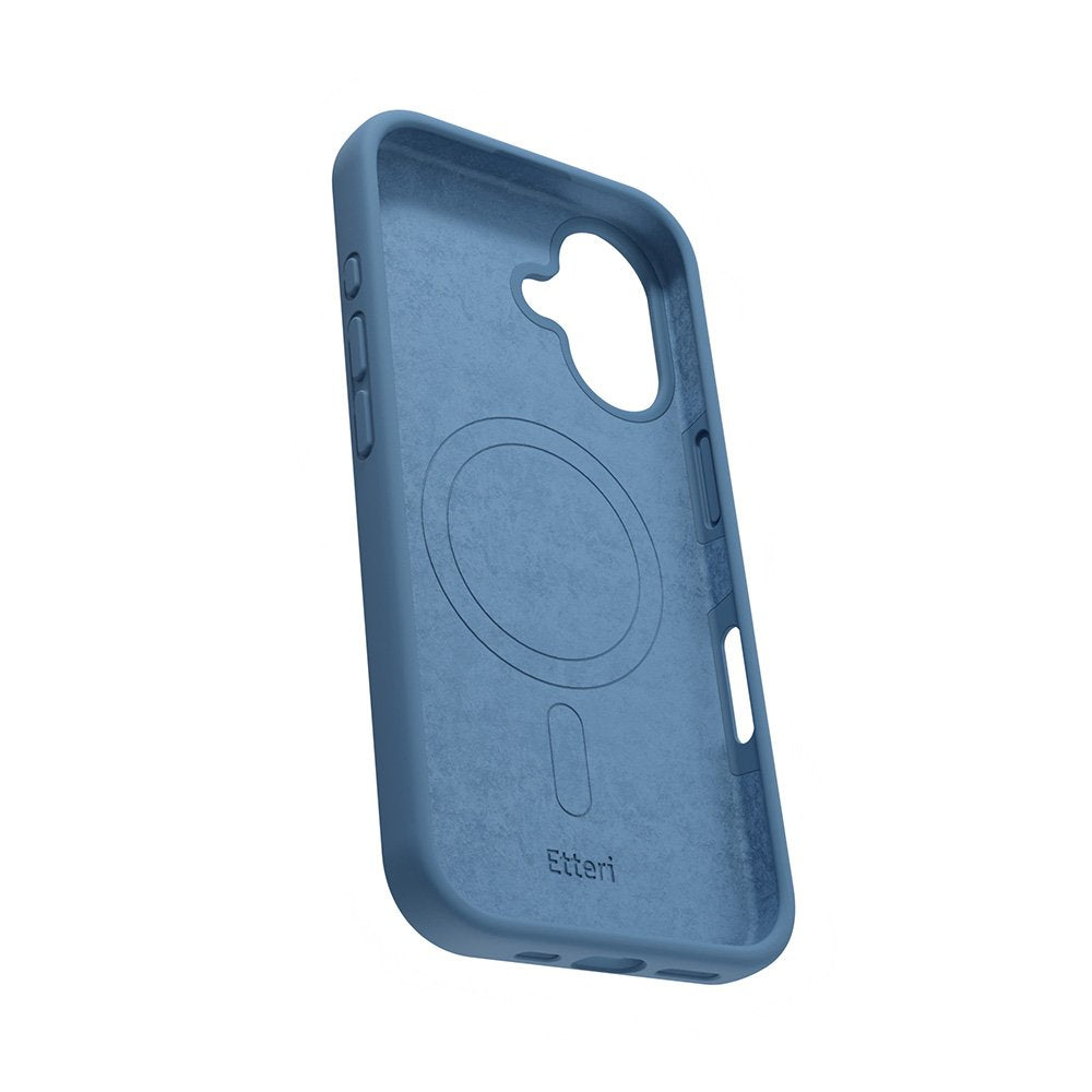 Etteri Silicone Mag case for iPhone 16 Plus 6,7" dark blue