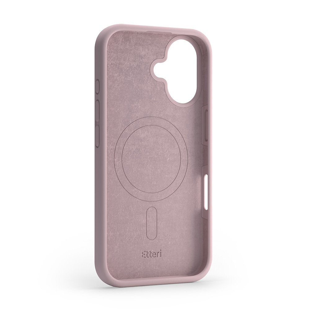 Etteri Silicone Mag case for iPhone 16 6,1" light pink