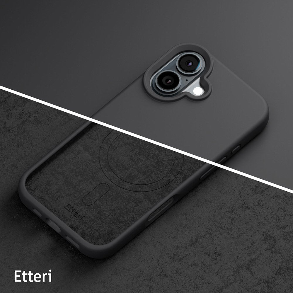 Etteri Silicone Mag case for iPhone 16 Plus 6,7" black