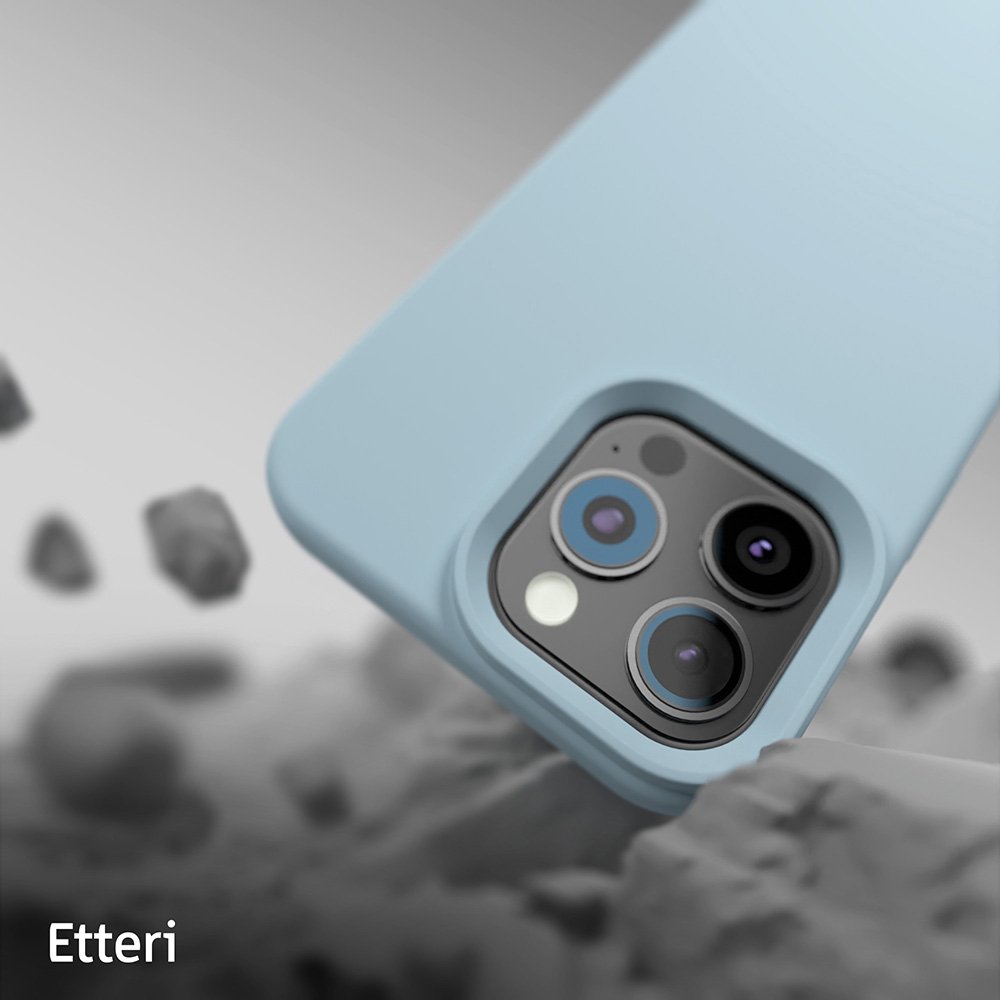Etteri Silicone Mag case for iPhone 16 Pro Max 6,9" light blue