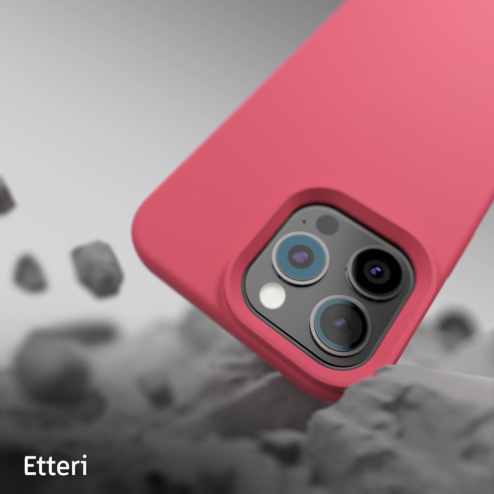 Etteri Silicone Mag case for iPhone 16 Pro Max 6,9" raspberry