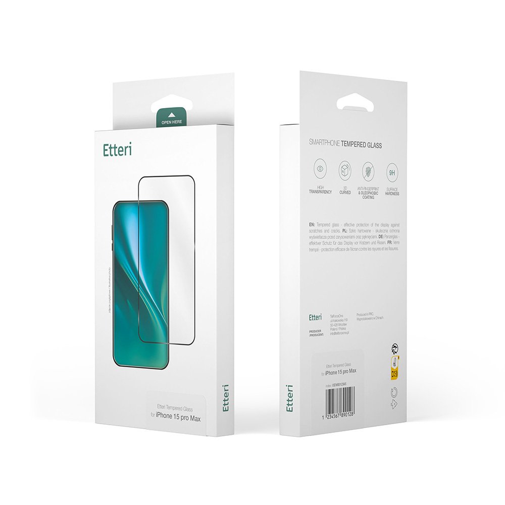 Etteri aizsargstikls 9D iPhone 17 Air 6,5"