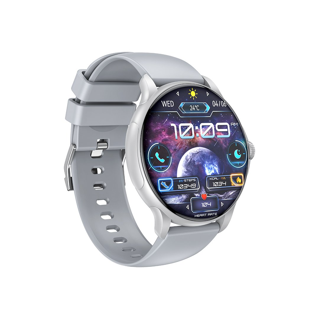 XO viedpulkstenis J11 Amoled, sudrabains