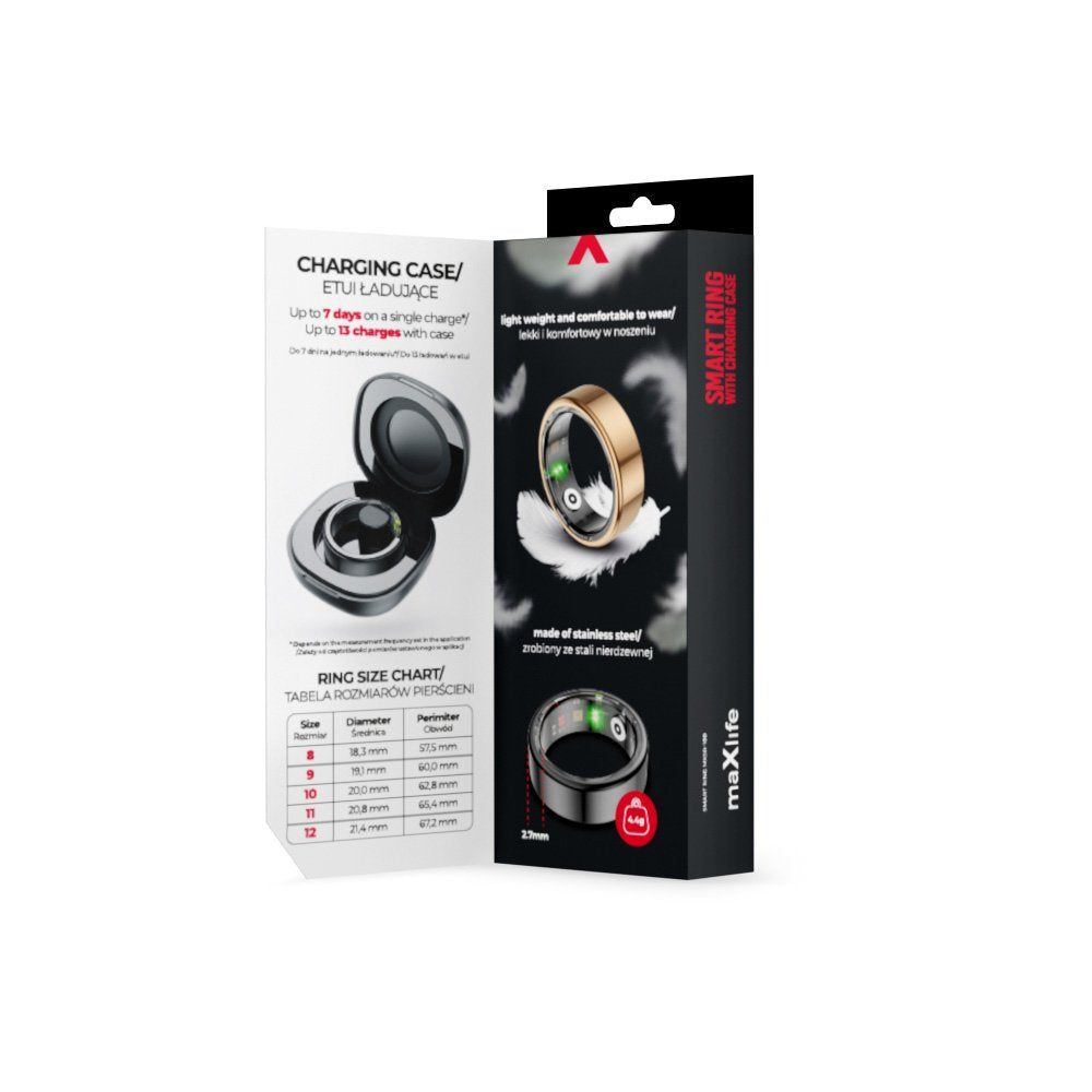 Maxlife viedais gredzens MXSR-100 zelta izmērs 12