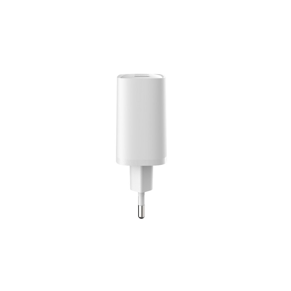 Devia tīkla lādētājs Extreme PD GaN 65W 2x USB-C 1x USB balts + kabelis USB-C - USB-C klēpjdatora lādētājs