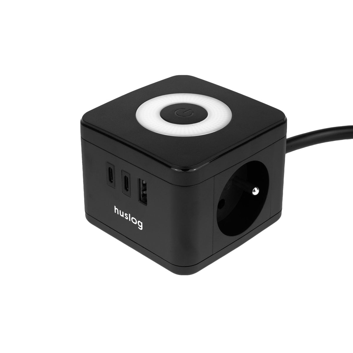 Huslog Cube pagarinātājs ar LED