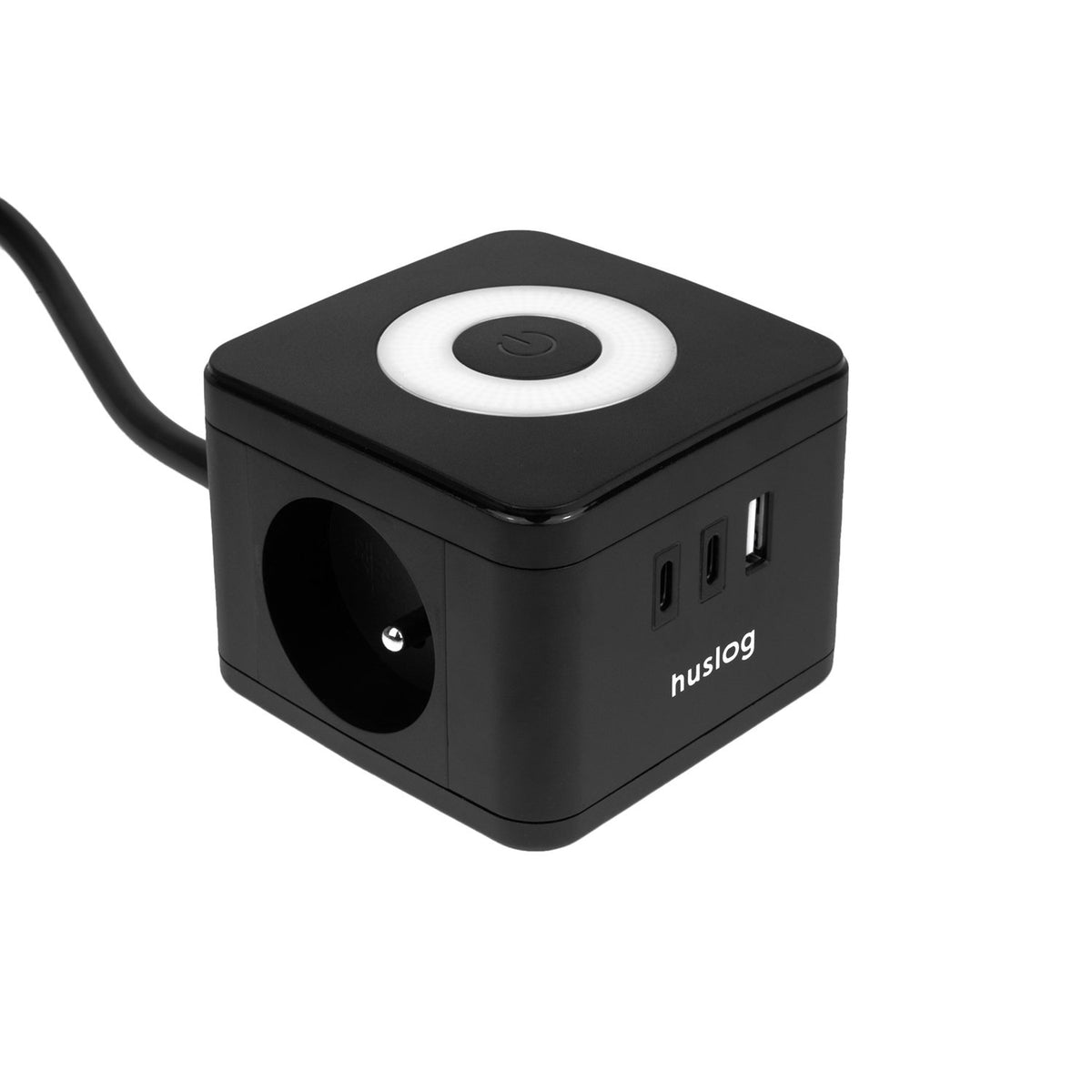 Huslog Cube pagarinātājs ar LED