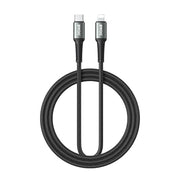 BWOO pīts kabelis USB-C - Lightning 2m 30W melns
