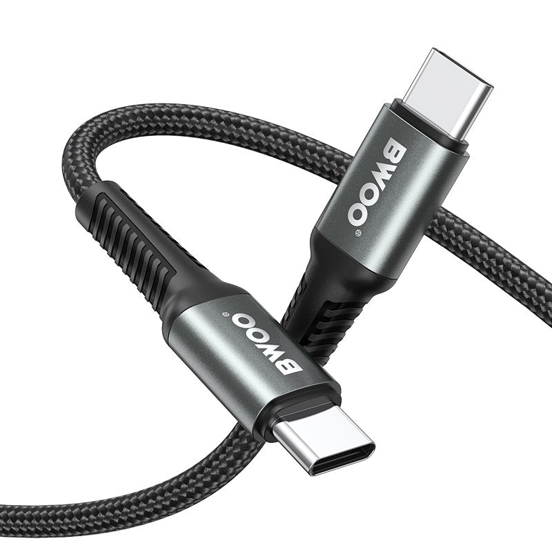 BWOO pīts kabelis USB-C - USB-C 3m 60W melns