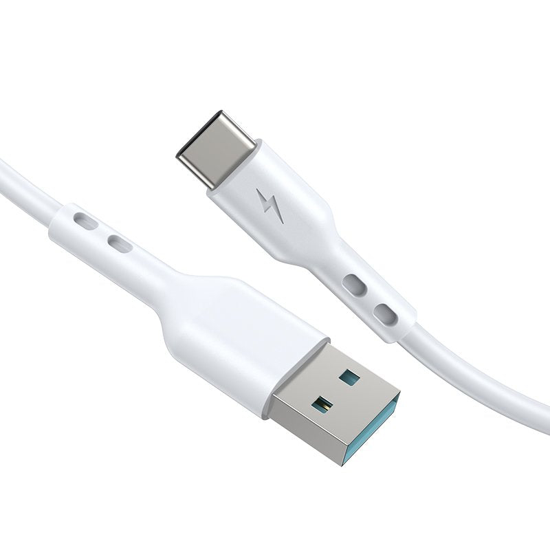 BWOO kabelis USB - USB-C 2m 3A, balts