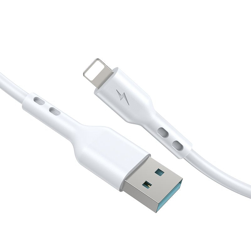BWOO kabelis USB - Lightning 2m 3A, balts