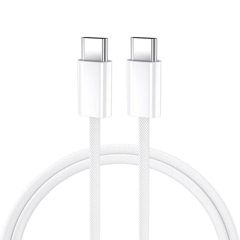 BWOO kabelis USB-C - USB-C 2m 60W, balts