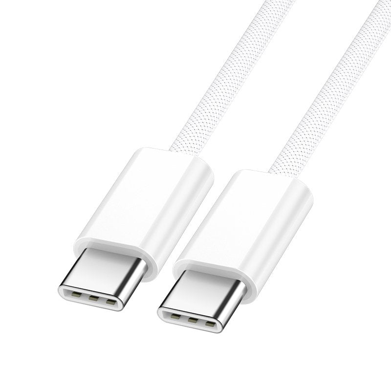 BWOO kabelis USB-C - USB-C 2m 60W, balts