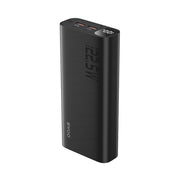BWOO 22,5W 20000 mAh ārējā baterija ar LCD ekrānu, melna