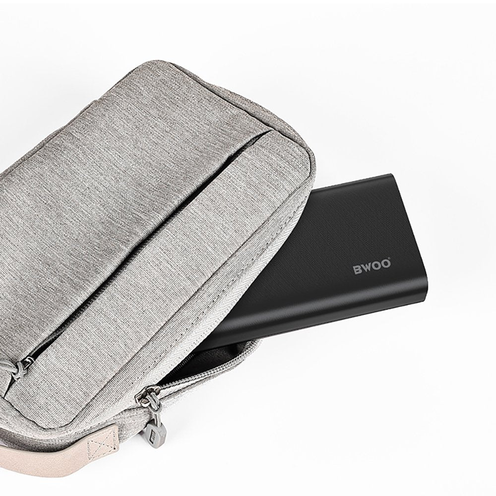 BWOO 22,5W 20000 mAh ārējā baterija ar LCD ekrānu, melna