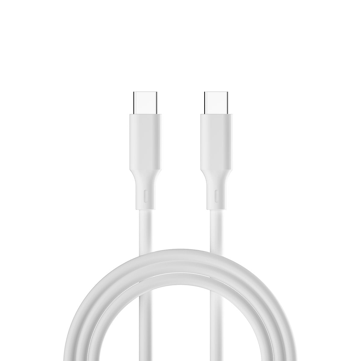 Forever Recycling kabelis USB-C - USB-C 1,5m 3A KR15-CC-00, balts