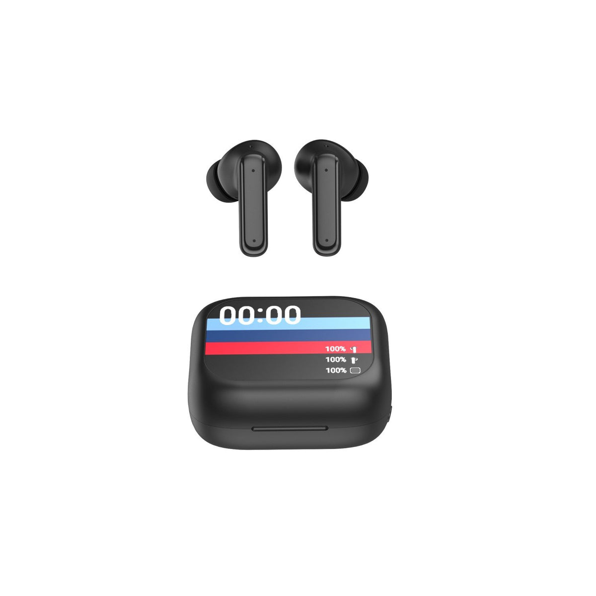 „Forever“ Bluetooth austiņas ar ANC + ENC, modelis TWSS-500, melnas