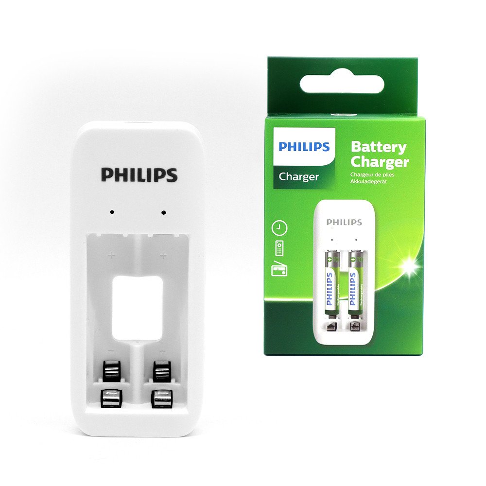 Philips divkanālu bateriju lādētājs NiMH USB + 2xAAA 7000mAh