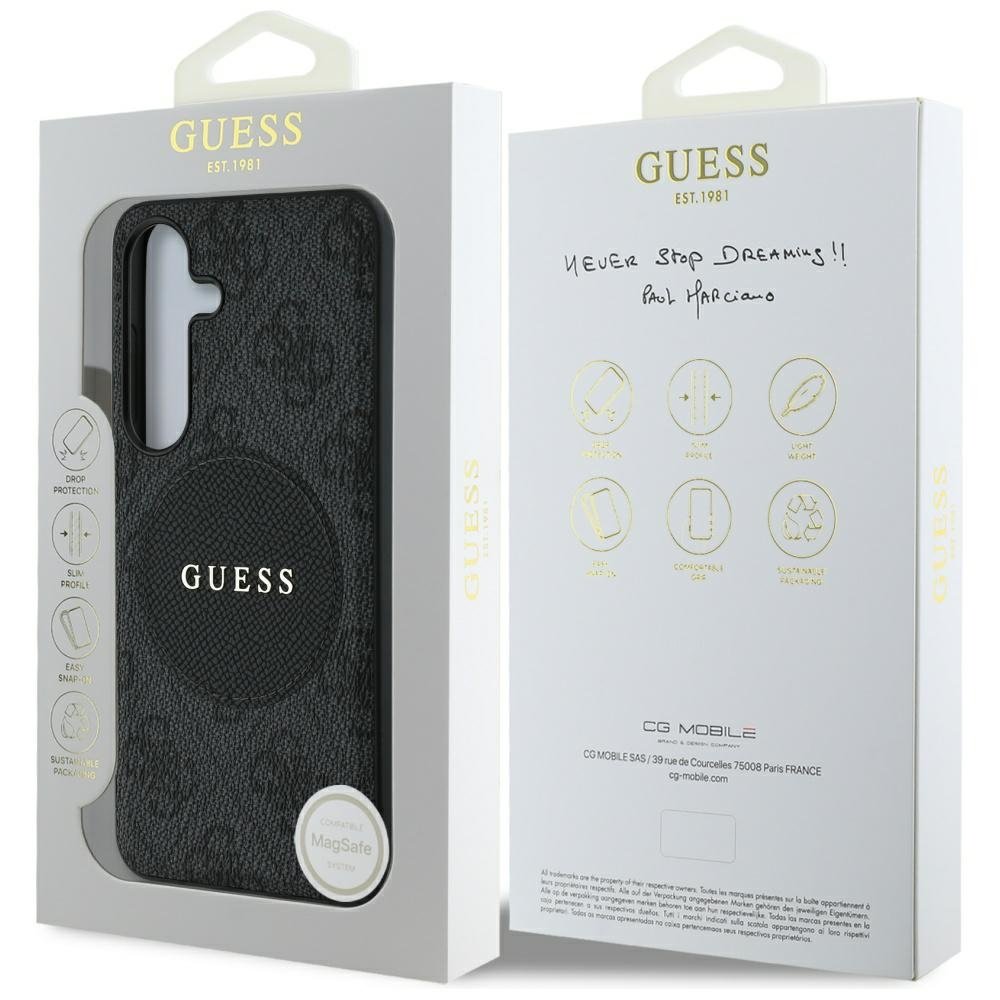 Guess MagSafe vāciņš Samsung Galaxy S25 melns
