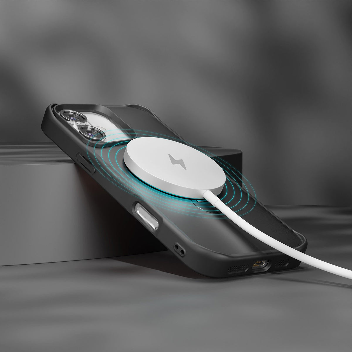 Etteri Matt MagSafe Ring maciņš iPhone 17 melns