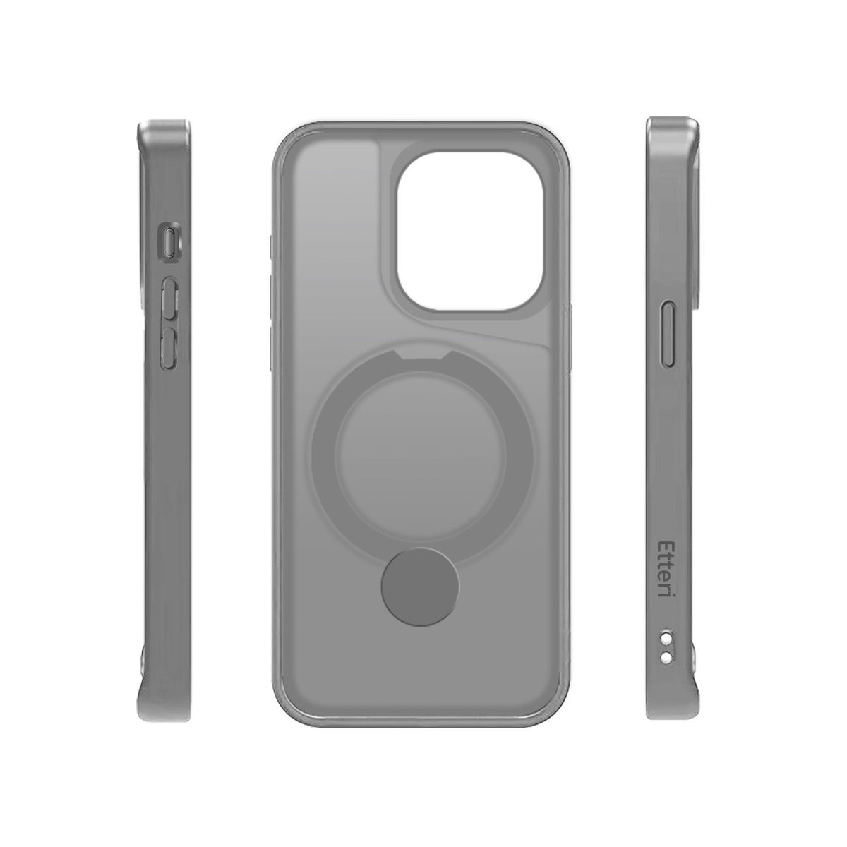 Etteri Matt MagSafe Ring maciņš iPhone 14 Pro 6,1" pelēks
