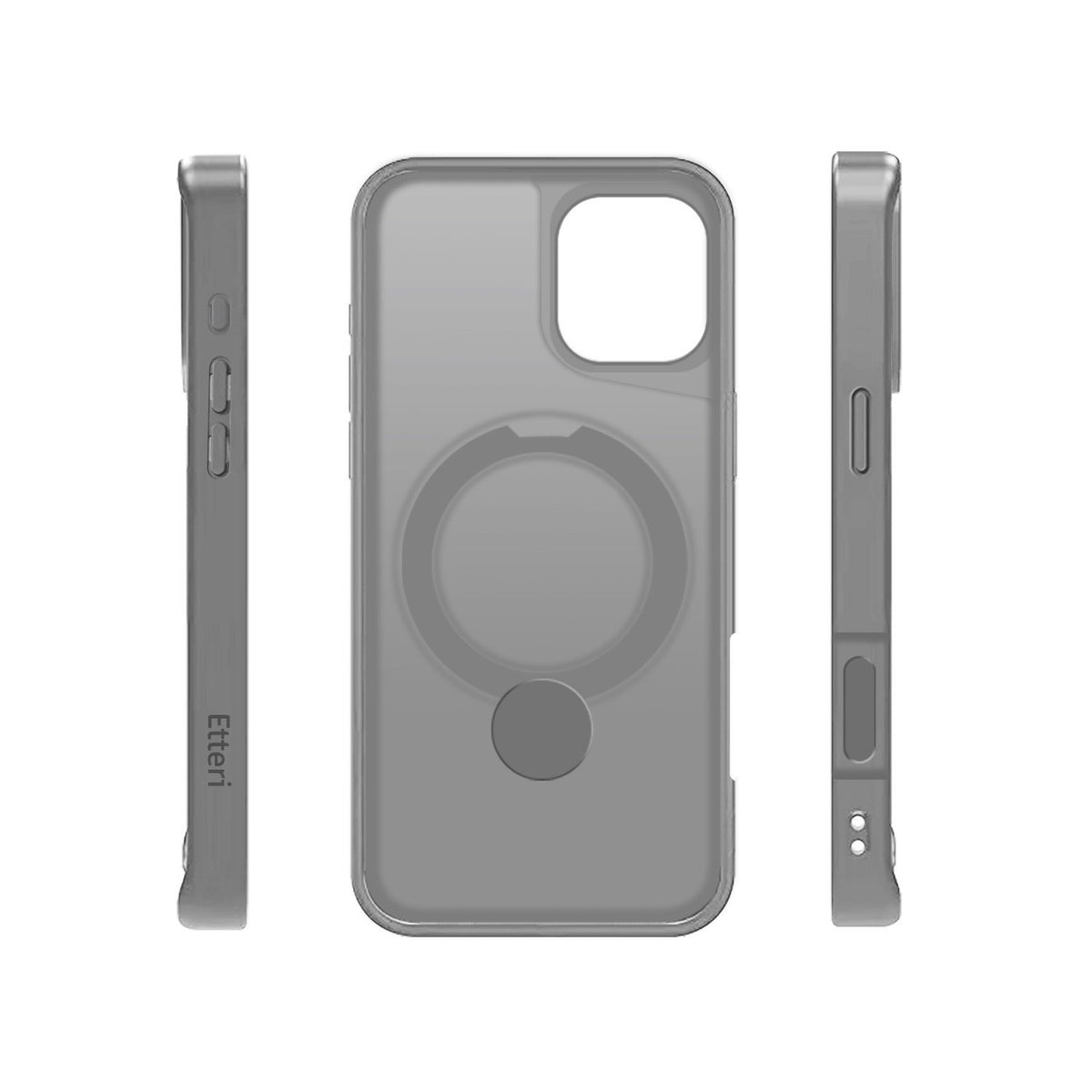 Etteri Matt MagSafe Ring maciņš iPhone 16 Plus 6,7" pelēks