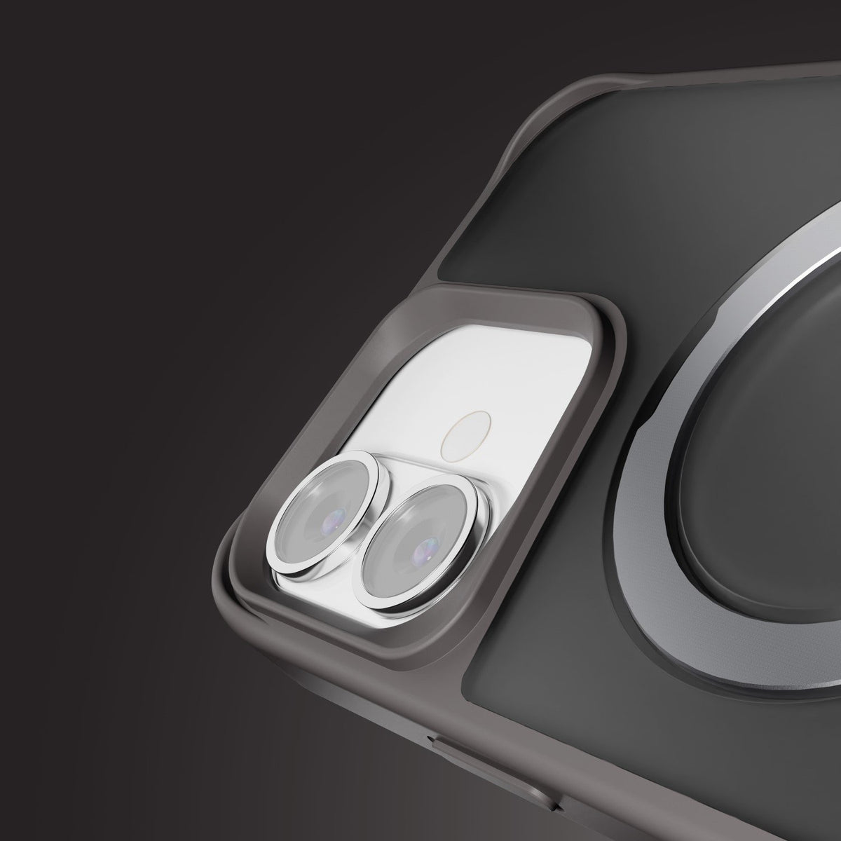 Etteri Matt MagSafe Ring maciņš iPhone 16 Plus 6,7" pelēks