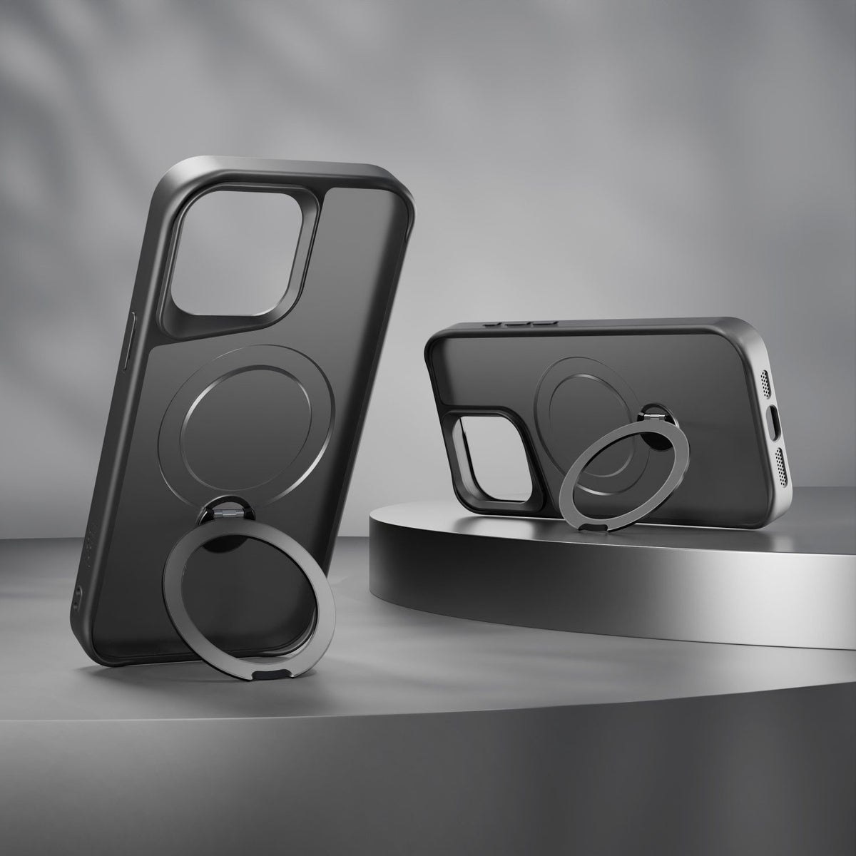 Etteri Matt MagSafe Ring maciņš iPhone 13 6,1" melns