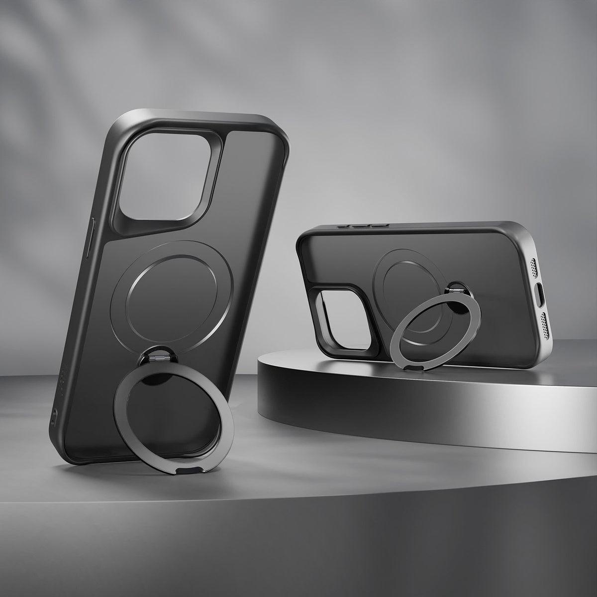 Etteri Matt MagSafe Ring maciņš iPhone 14 6,1" melns