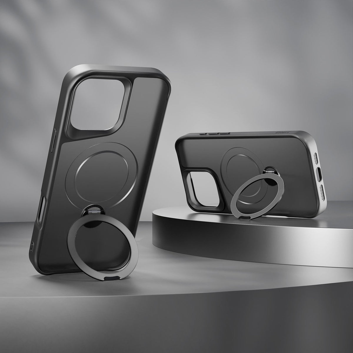 Etteri Matt MagSafe Ring maciņš iPhone 16 6,1" melns