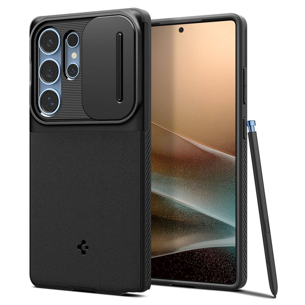 Spigen Optik Armor vāciņš Samsung Galaxy S25 Ultra, melns