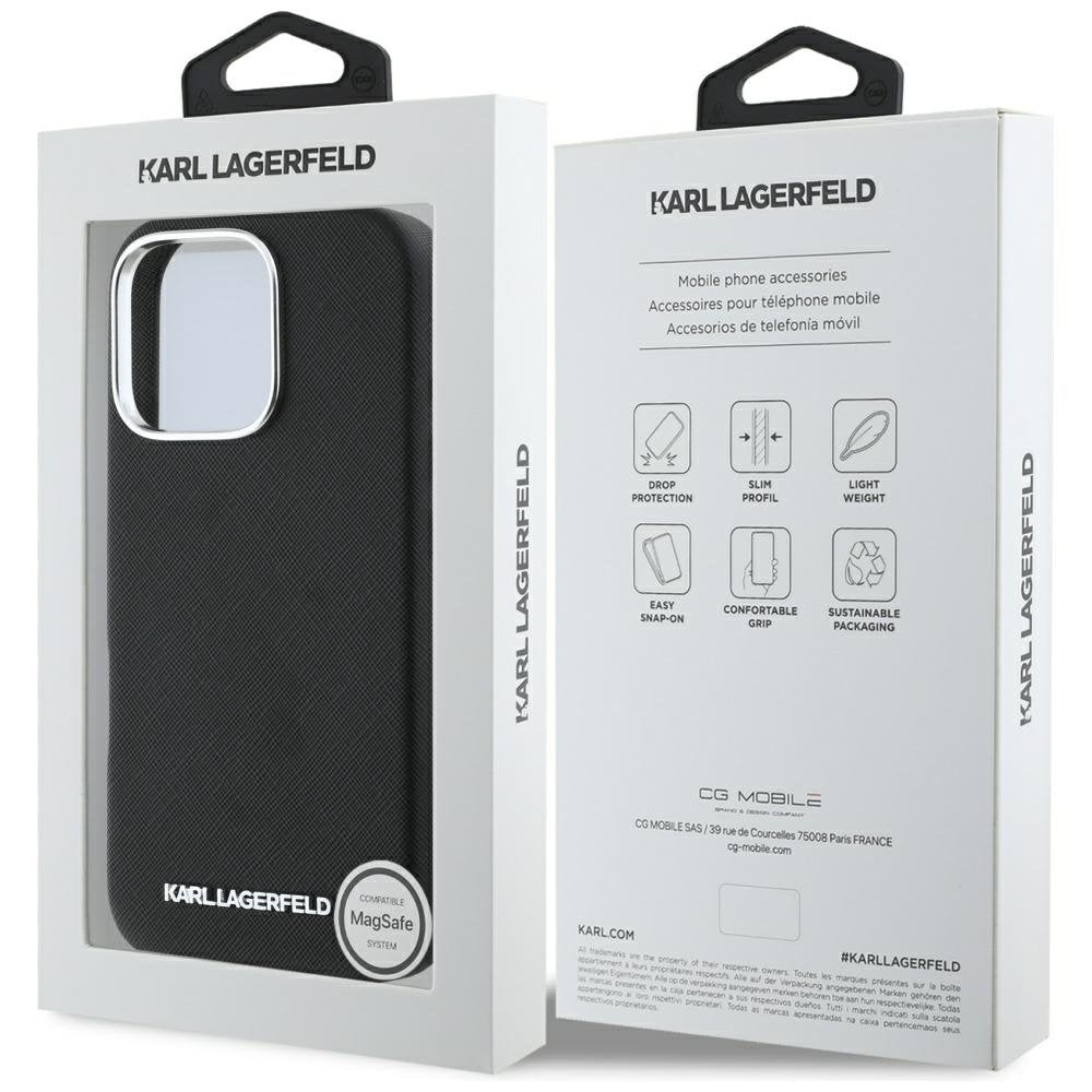 Karl Lagerfeld MagSafe vāciņš iPhone 16 Pro 6,3" melns