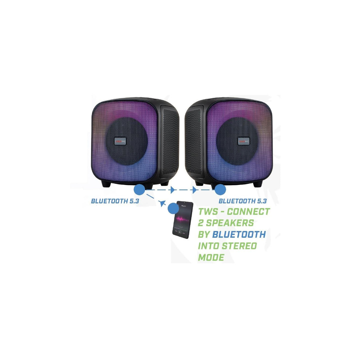Rebeltec skaļrunis PowerCube 500 60W RMS