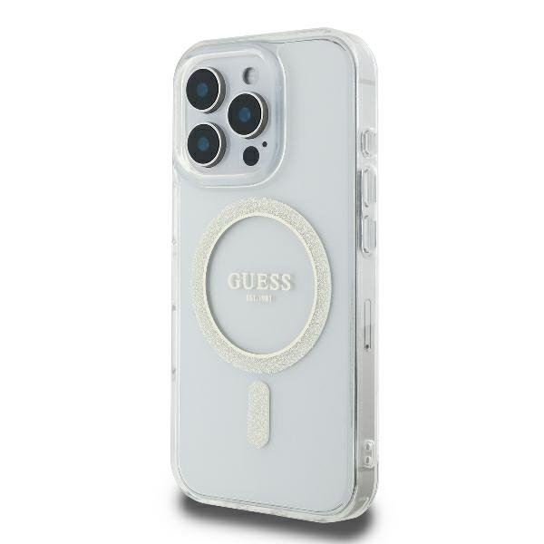 Guess MagSafe vāciņš iPhone 16 Pro 6,3" caurspīdīgs, caurspīdīgs