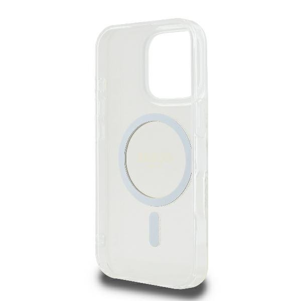 Guess MagSafe vāciņš iPhone 16 Pro 6,3" caurspīdīgs, caurspīdīgs